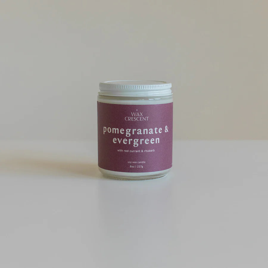 Pomegranate & Evergreen Soy Wax Candle